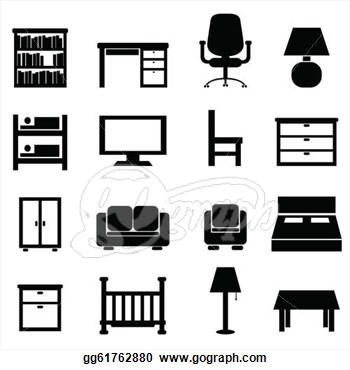 Vector Stock House And Office - Furniture Clip Art
