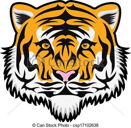 Vector - vector tiger face - Tiger Face Clip Art