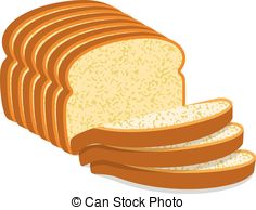 ... vector white bread slices - Clipart Bread