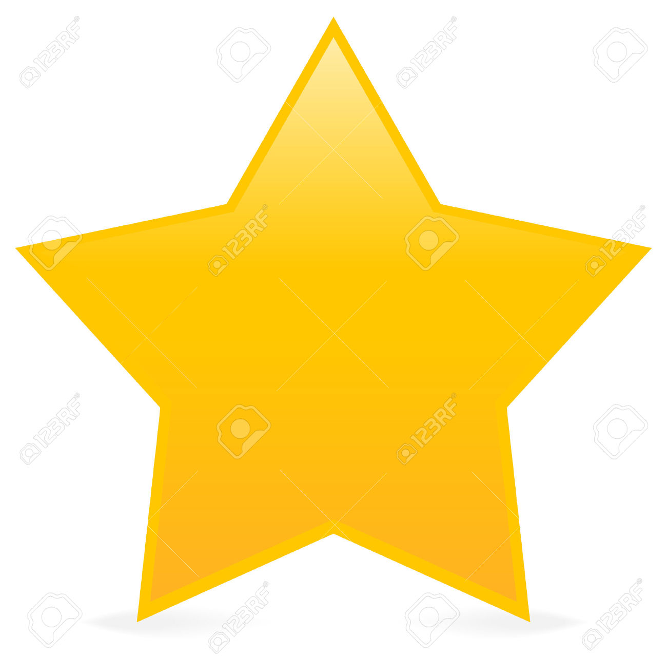 Vector - Yellow star isolated .