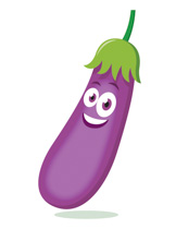 Eggplant Funny Character Clipart Size: 66 Kb