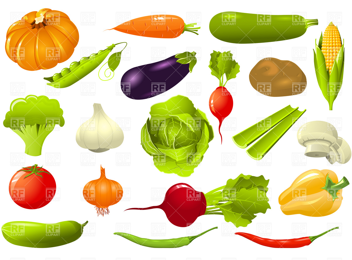 Vegetable Clipart Vegetables  - Vegetables Clipart