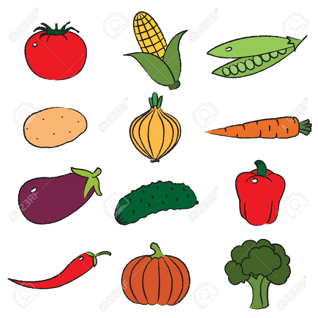 vegetables clip art #7 - Vegetables Clip Art