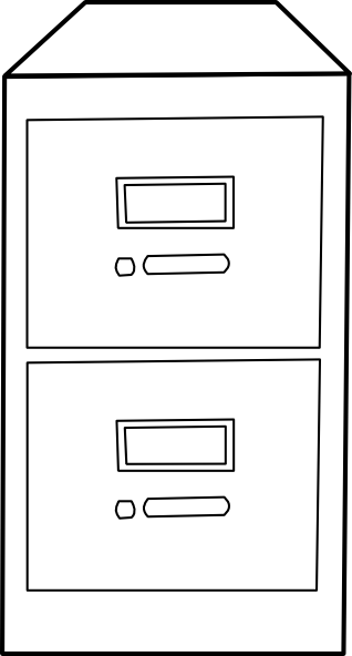 Vertical File Cabinet Clip Ar - File Cabinet Clip Art
