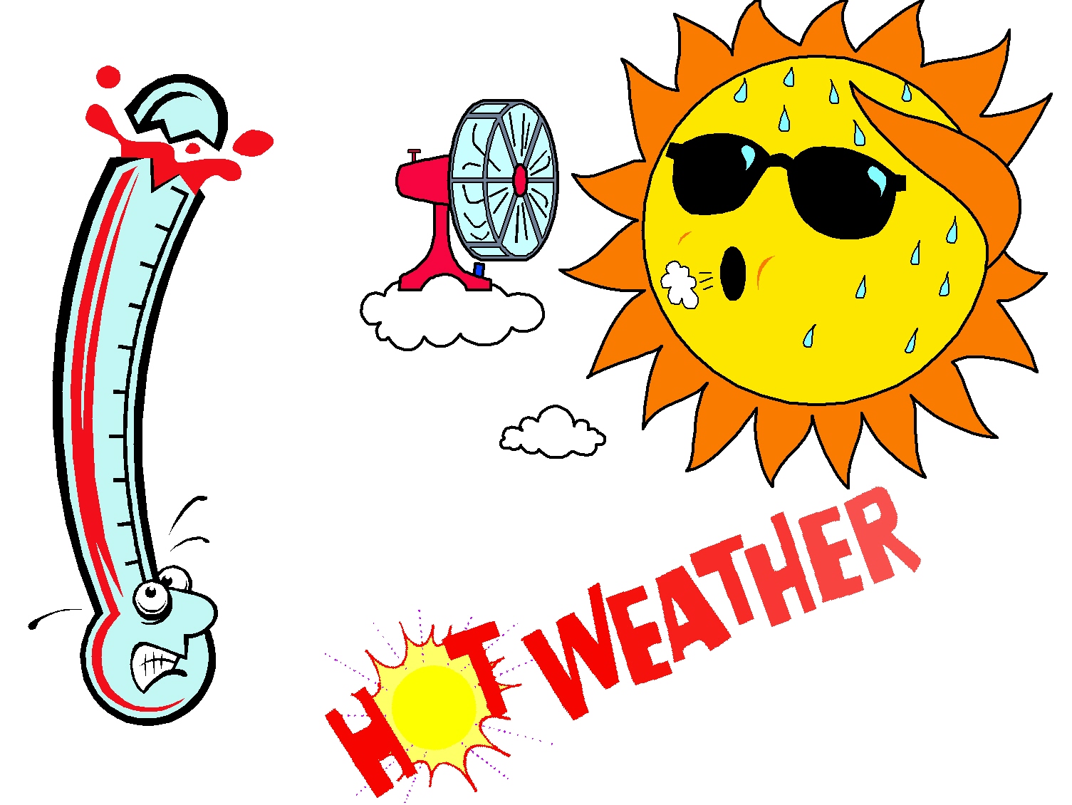 Very Hot Weather Clipart - Hot Clip Art
