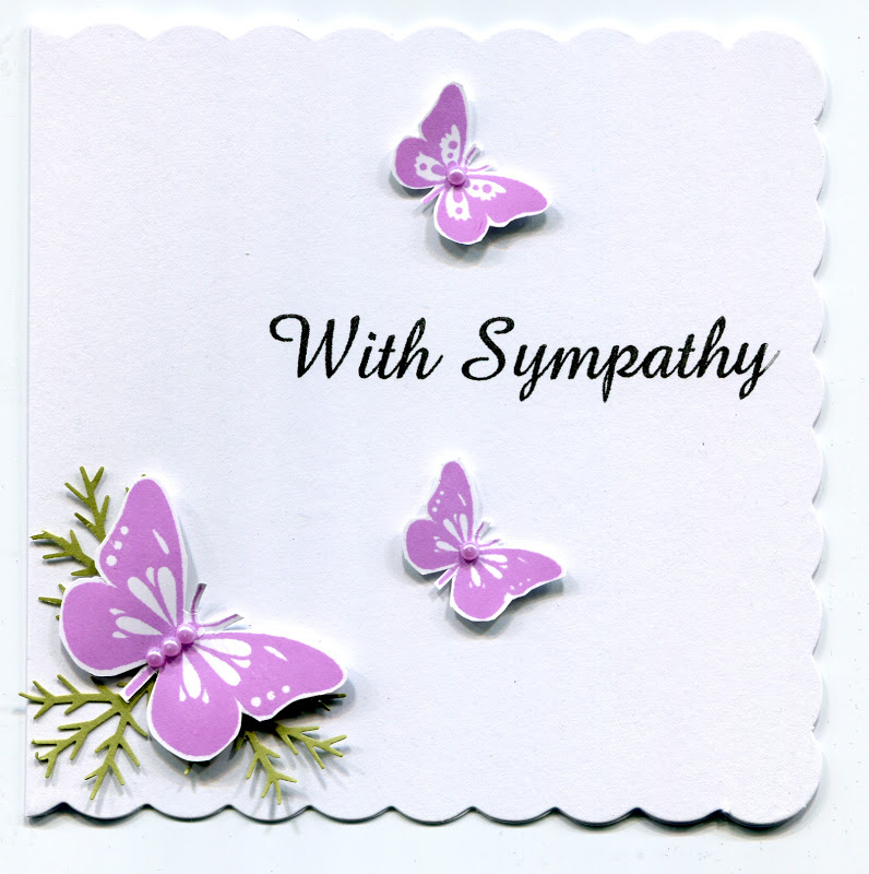 Very Quick Sympathy Card Today As I Am Off To See My Daughter To