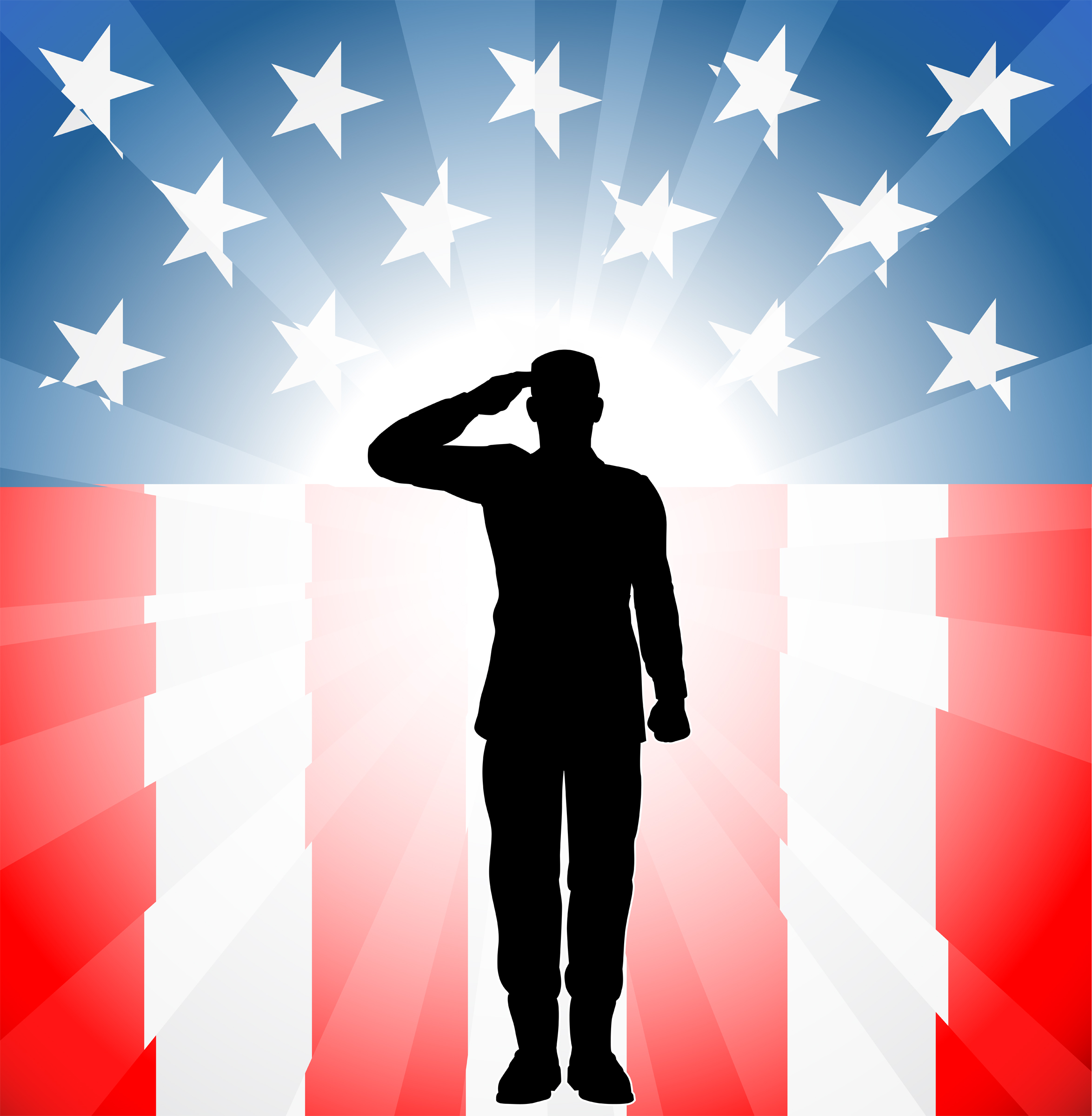 Veterans Day Clip Art | soldier in front of flag clipart | Places .
