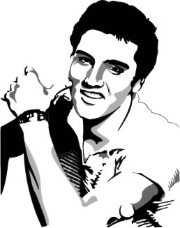 ... Vetor 3 Elvis Presley Aut - Elvis Clip Art