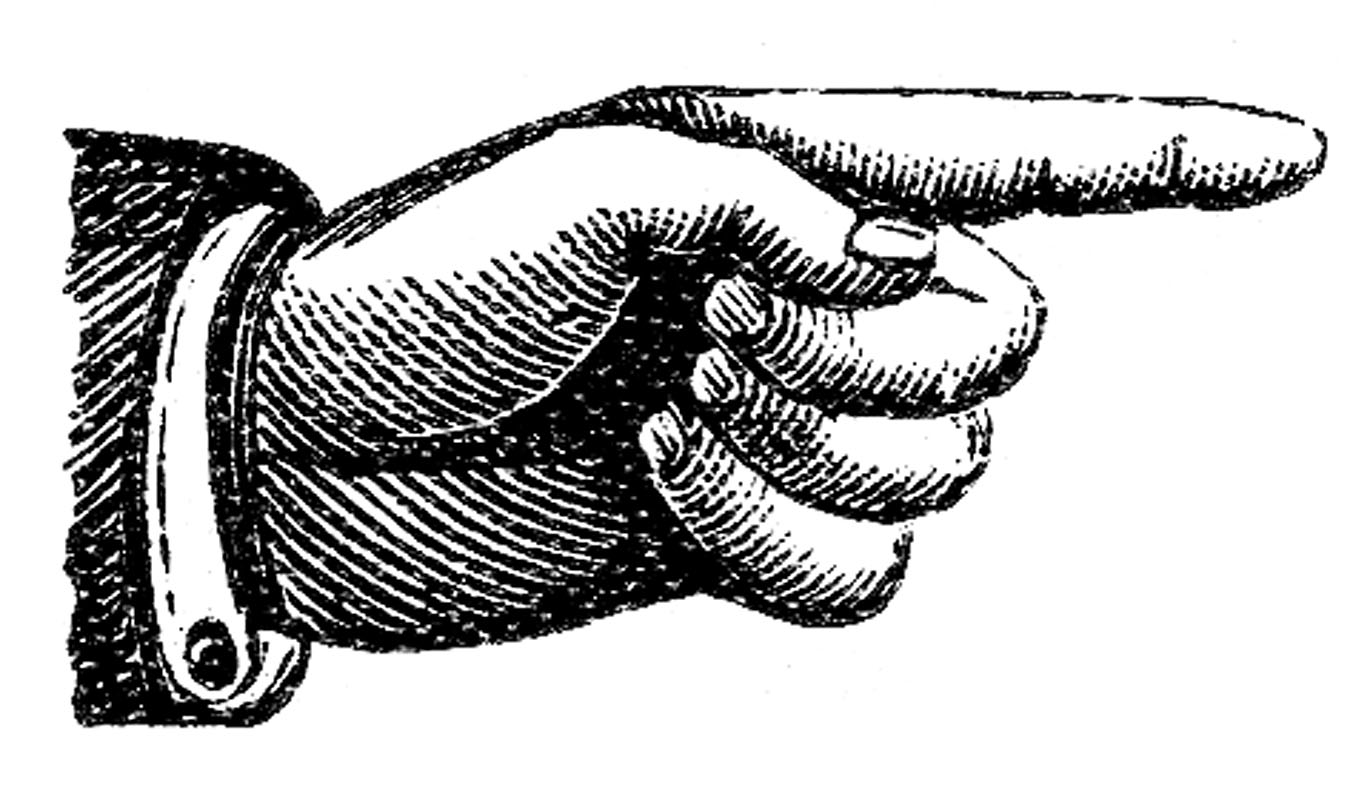 Victorian Clip Art u2013 Pointing Hands u2013 Steampunk