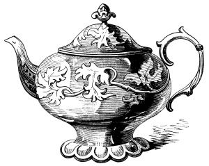 Victorian Teapot Clipart