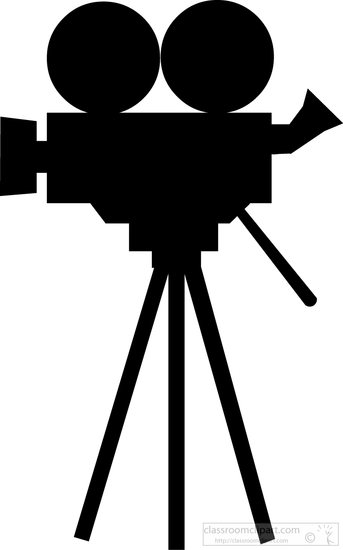 video-camera-silhouette- . - Video Camera Clip Art
