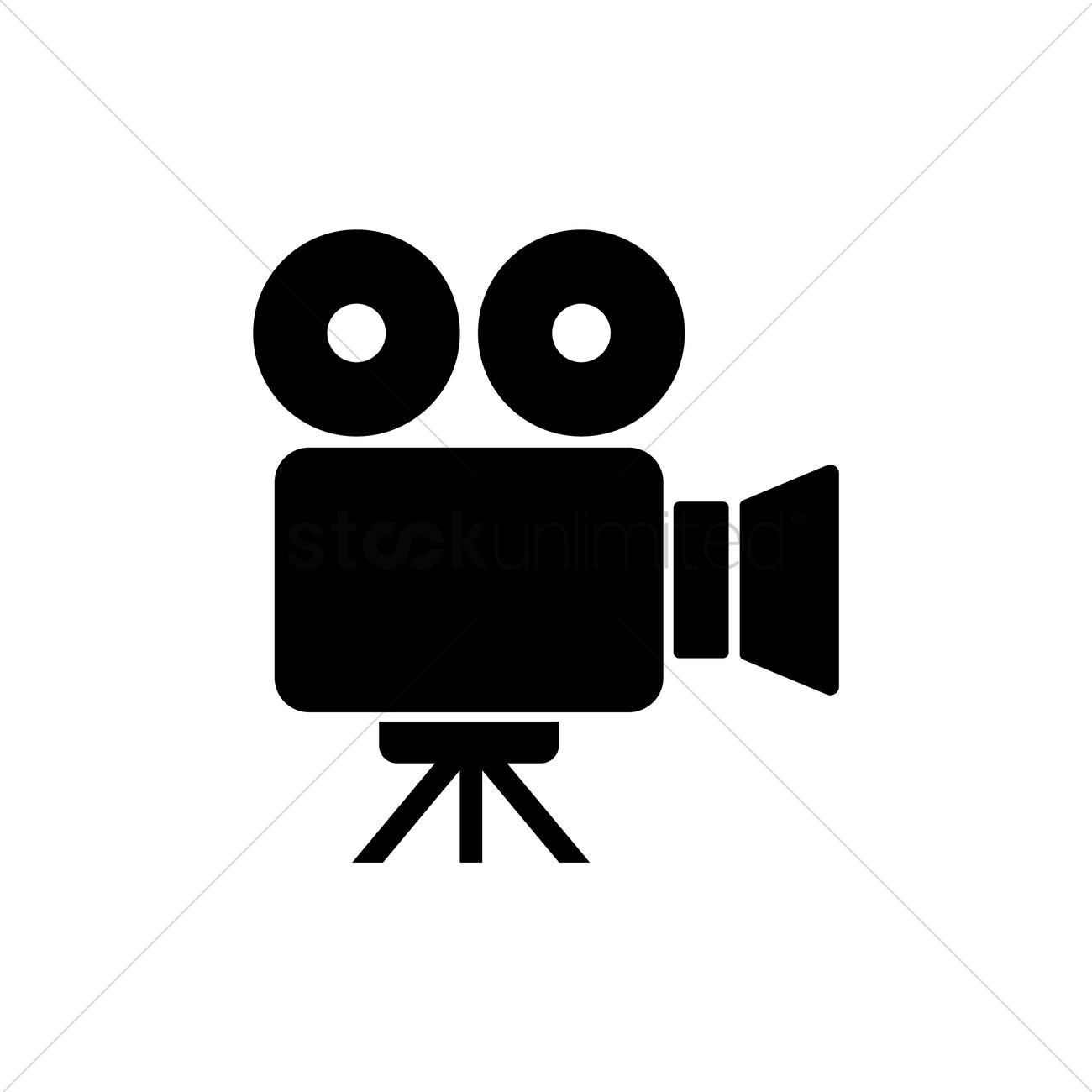 video camera icon vector graphic