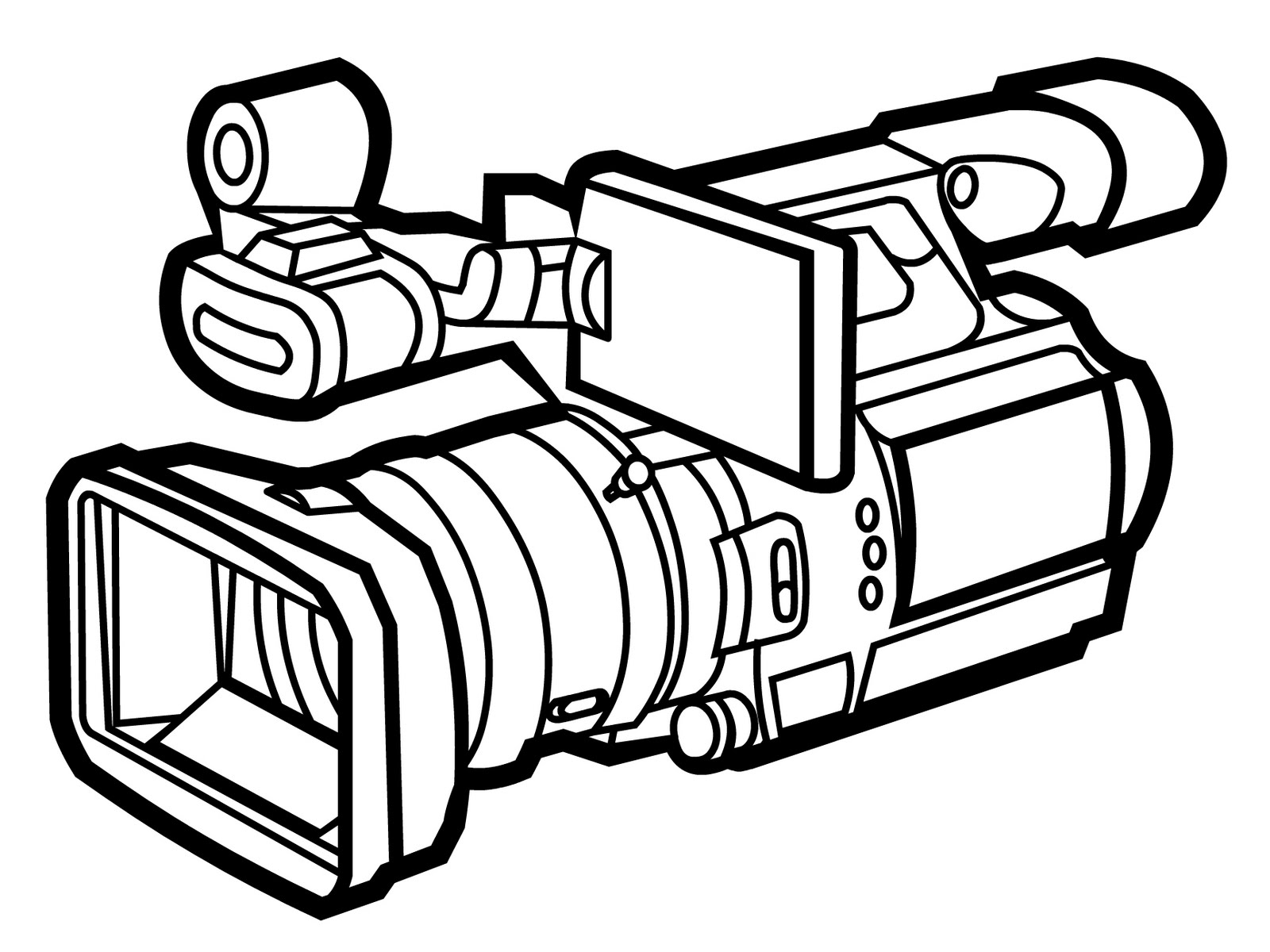 Video surveillance camera . - Video Camera Clip Art