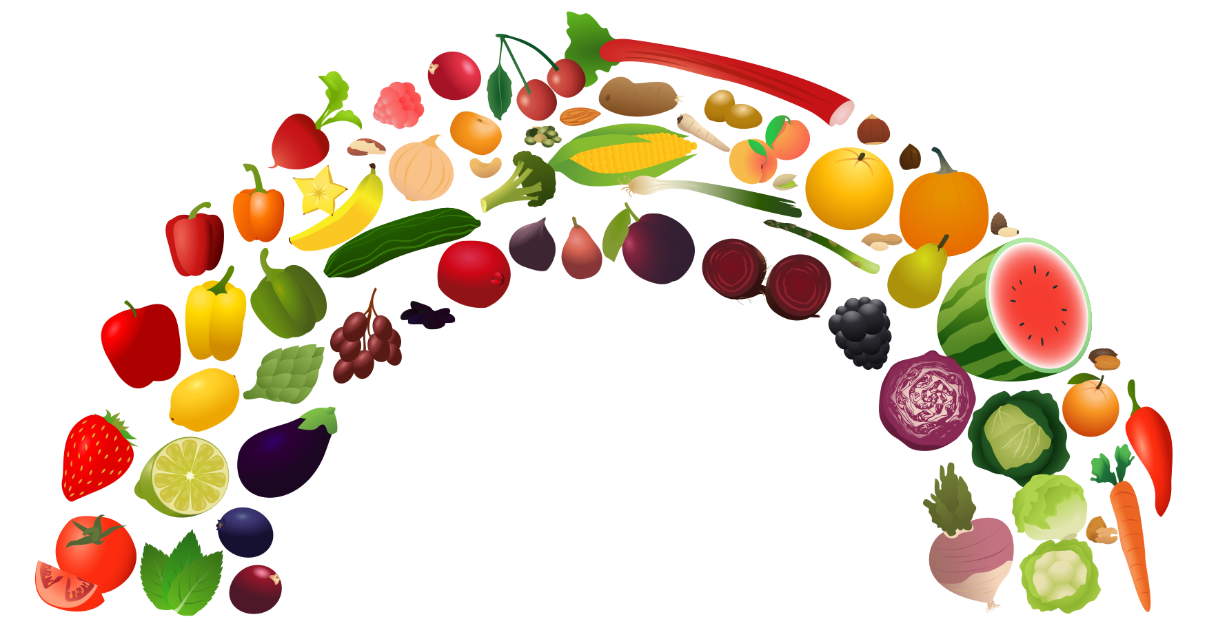 View Rainbow 2 Png Clipart Free Nutrition And Healthy Food Clipart
