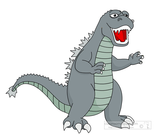 Godzilla Cartoon Clip Art