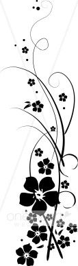 Flower vine clip art Free vec