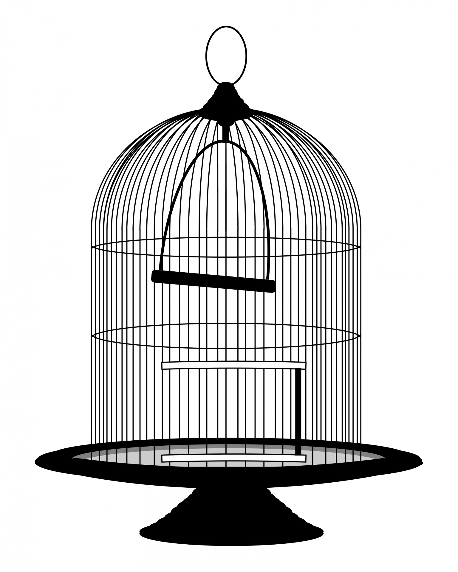 Vintage Birdcage Victorian Cl - Bird Cage Clip Art