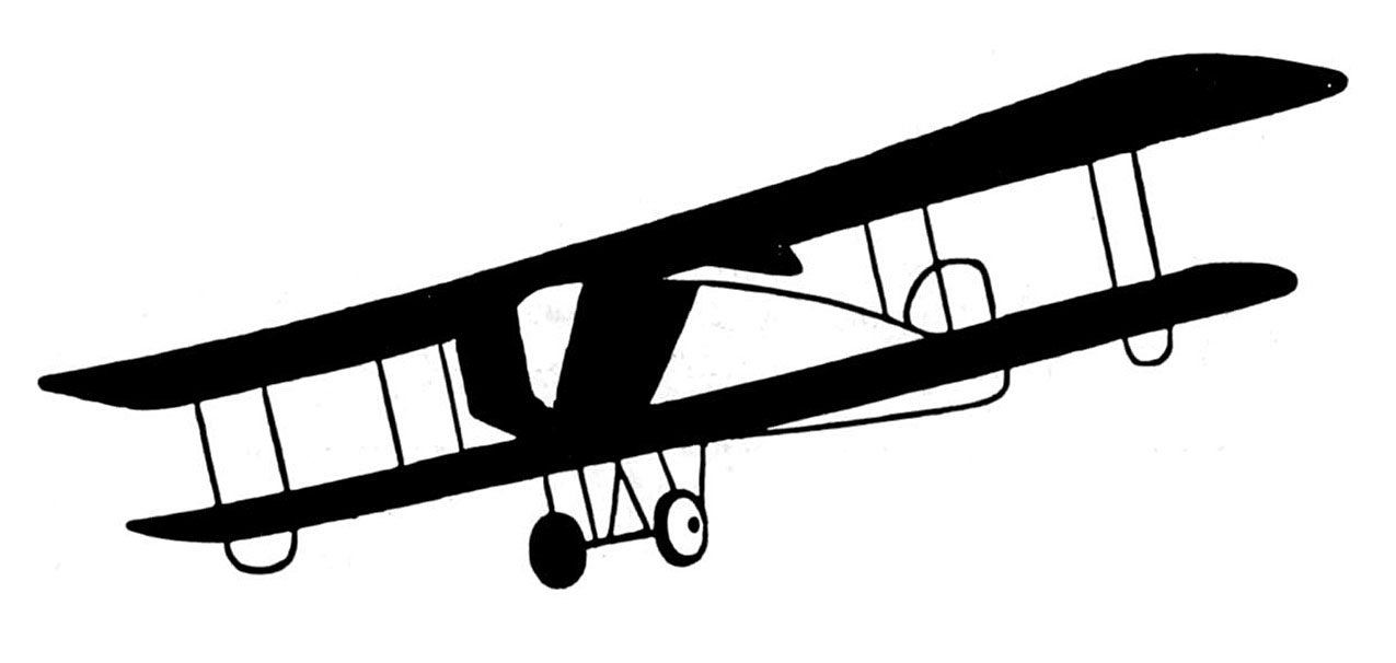 Vintage Clip Art u2013 Black and White Airplanes
