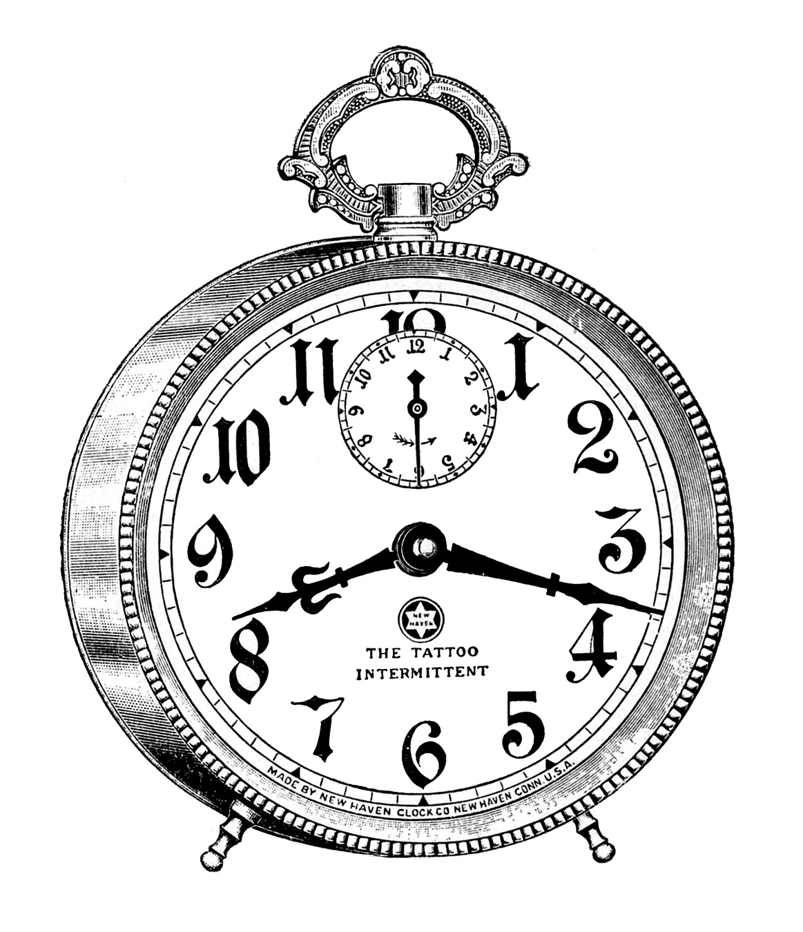 Vintage Clip Art u2013 Fancy Alarm Clock u2013 Steampunk