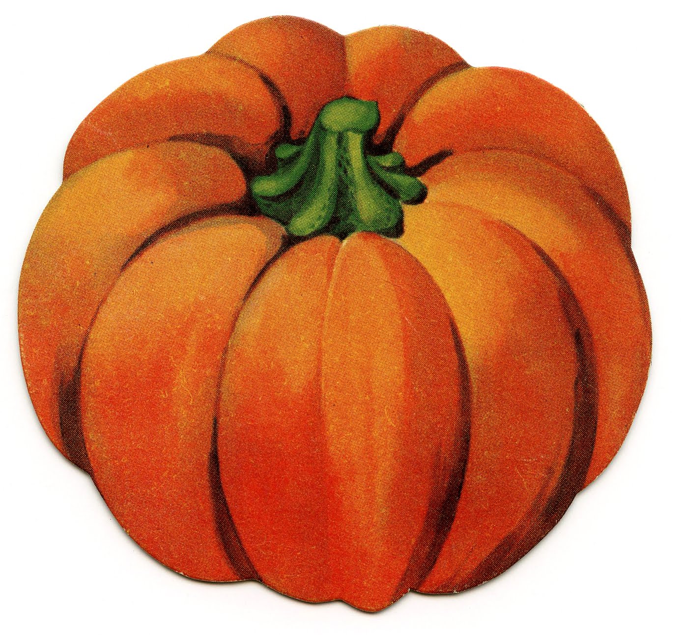 Vintage Halloween Clip Art u2013 Cute Little Pumpkin