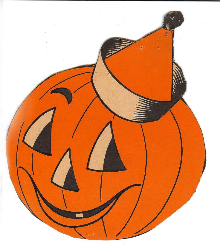 Vintage Halloween Decorations Cutouts Clipart - Free Clip Art Images