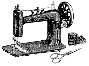 Vintage Sewing Machine - Sewing Machine Clip Art