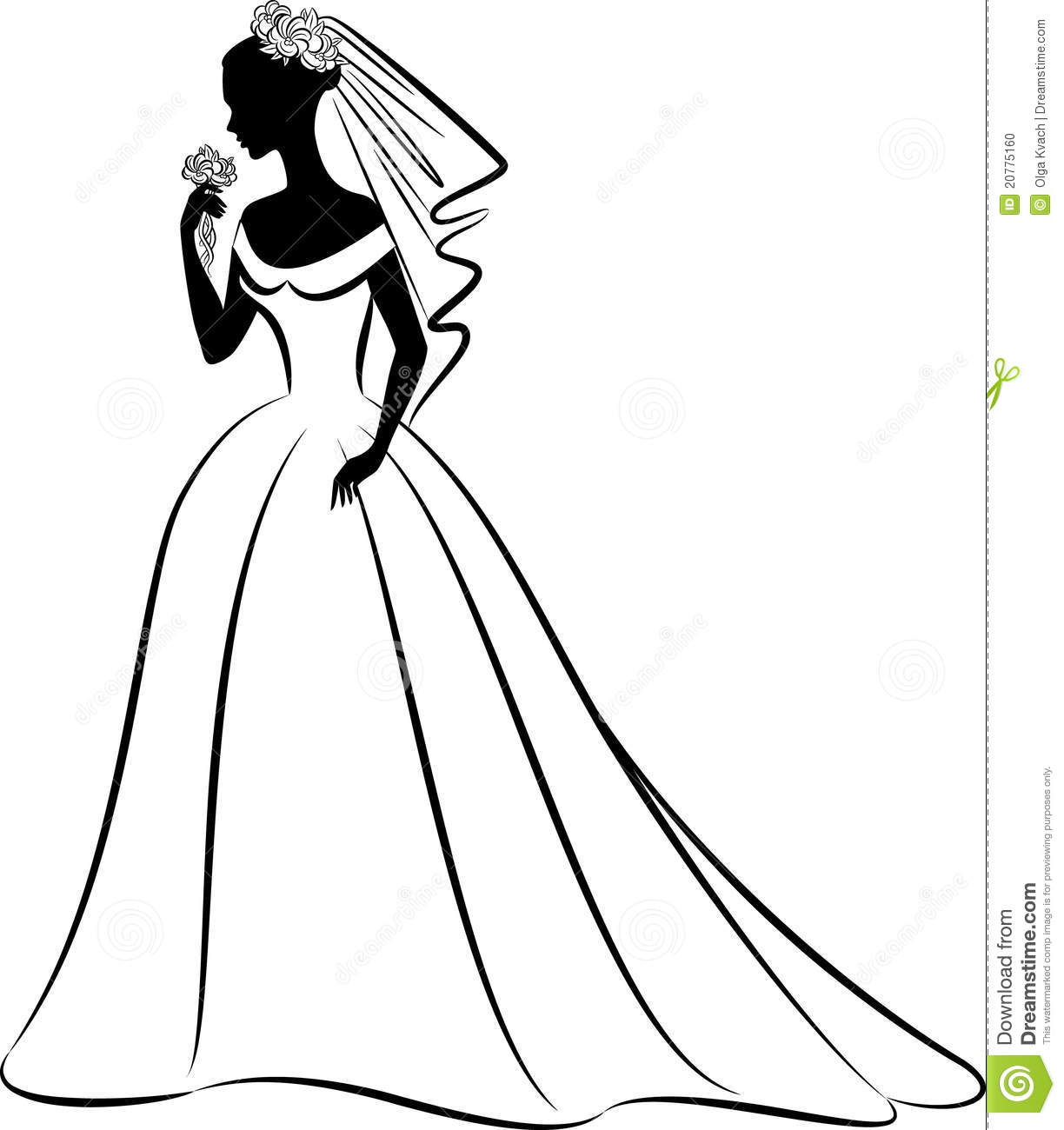 Download Wedding Dress Clipar