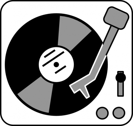 Gramophone record vector imag