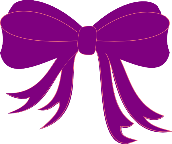 Purple Ribbon Clip Art at Clker clipartlook.com - vector clip art online, royalty free  u0026 public domain