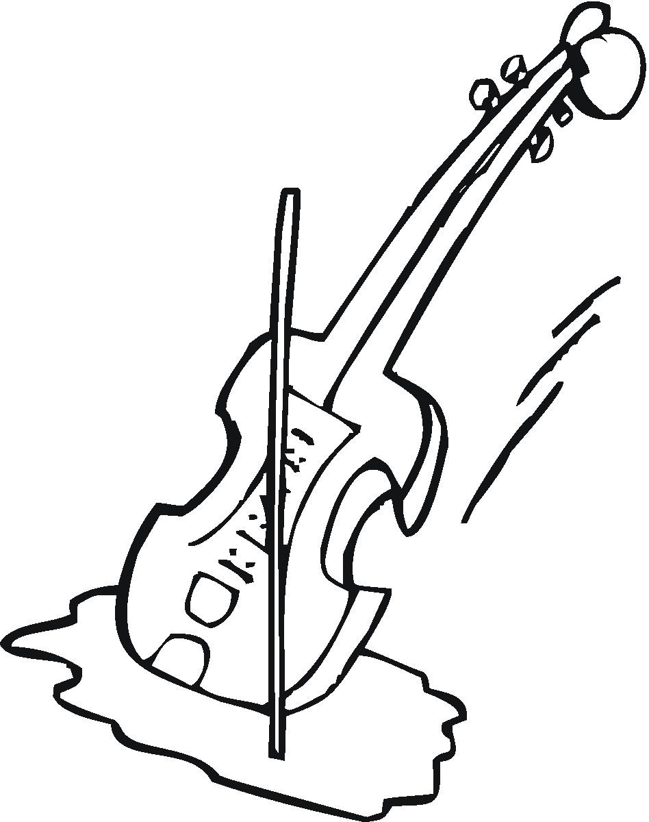 violin clipart black and whit - Violin Clipart Black And White
