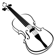 Animal Playing Violin · Line - Violin Clipart