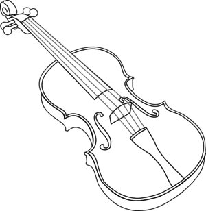 Violin Clipart Black And White ... Large PNG SVG Edit Clipart
