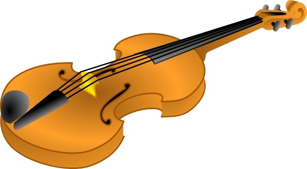 Brown Violin clip art - Violin Clipart