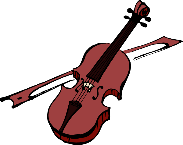 Download this image as: - Violin Clipart