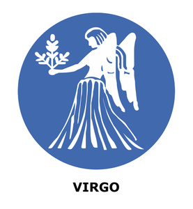 Astrology Clipart Image: Virgo the Virgin Sign of the Zodiac