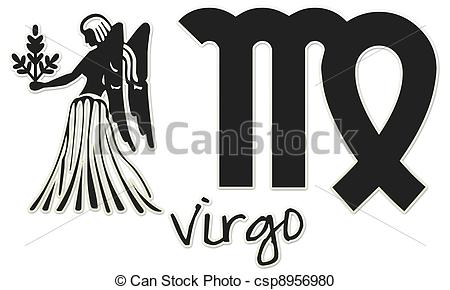 Black and White Virgo the Vir