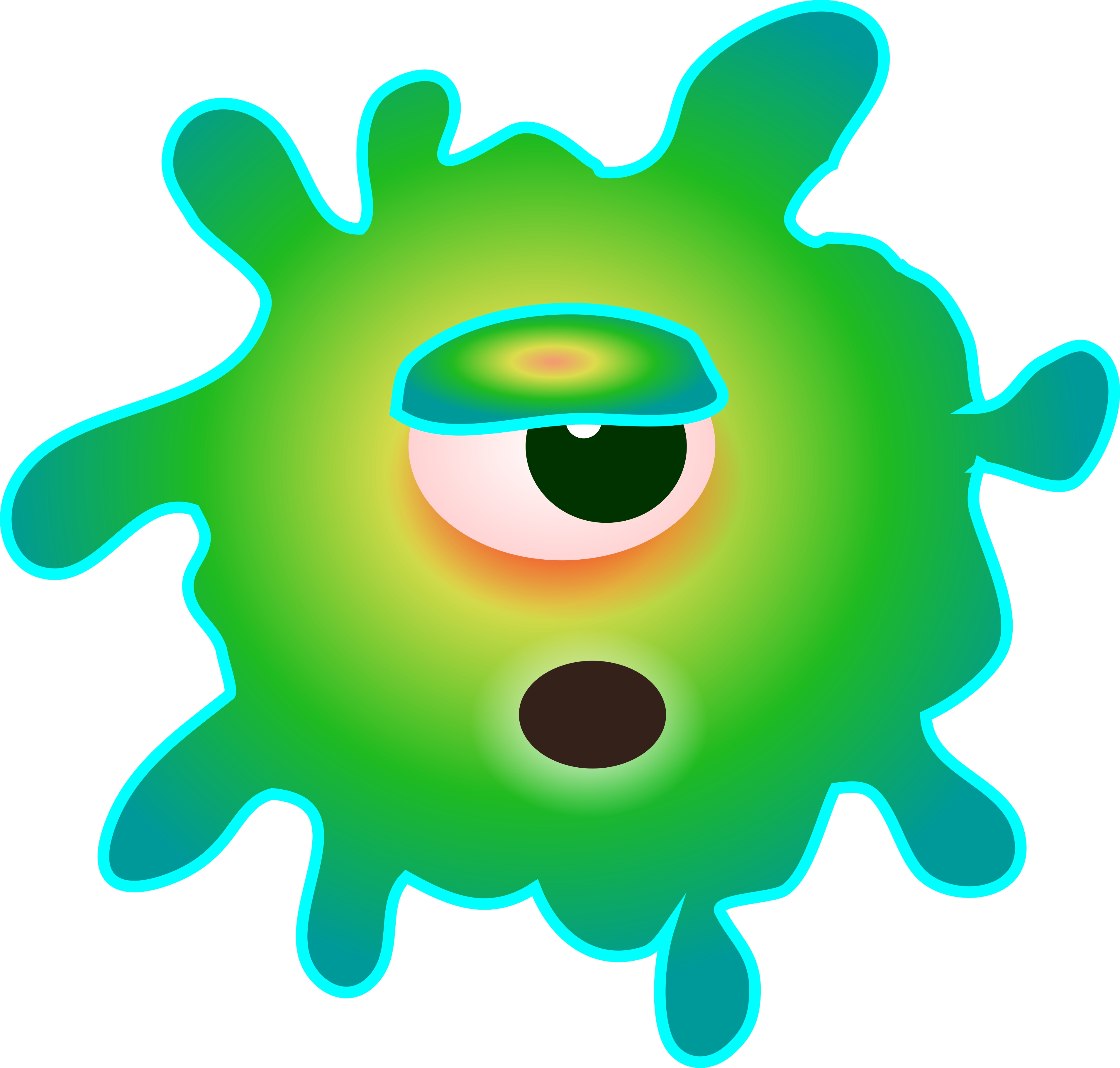 Bacteria clipart: Computer Virus Clipart