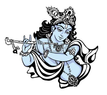 Hindu young god Lord Krishna
