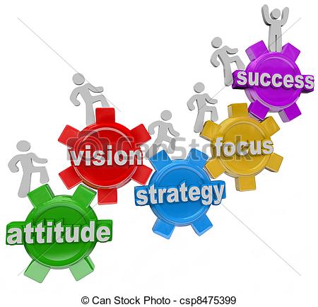 ... Vision Strategy Gears People Rise to Achieve Success - A..