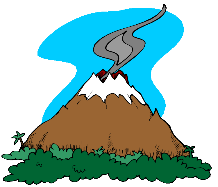 Volcano clipart animated #8