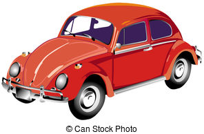 . ClipartLook.com Red Volkswagen - Illustration of a red Volkswagen on a white.
