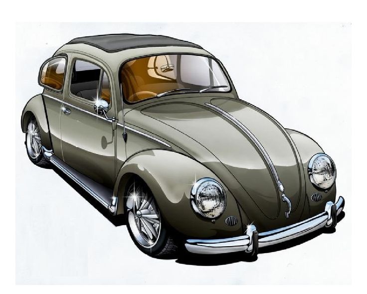 Vw Beetles, Vw Bugs, Beatles, Volkswagen, Truck, Clip Art, Vehicles, Car  Drawings, Personalized Mugs