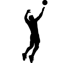 Volleyball Player clip art .