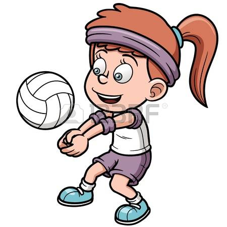 volleyball player: Vector illustration of Young volleyball player Illustration