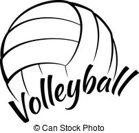 ... Volleyball with Fun Text - Stylized vector illustration of a.