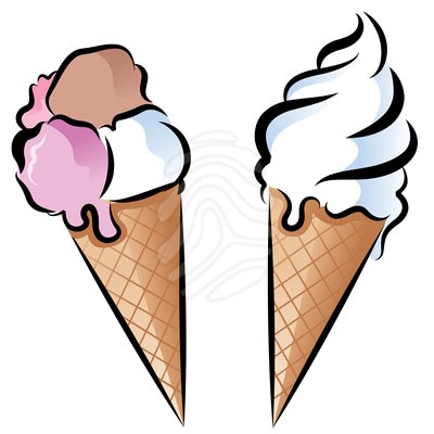 Ice cream cone ice cream no c