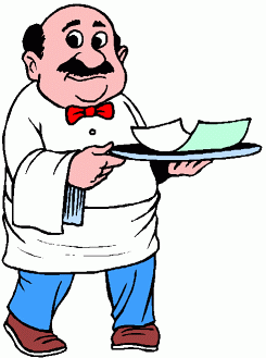 waiter clipart