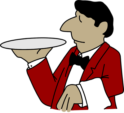 waiter clipart - Waiter Clipart