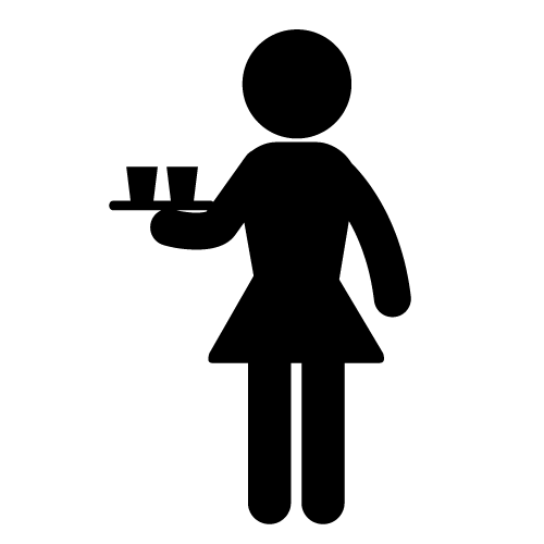 Waitress 20clipart