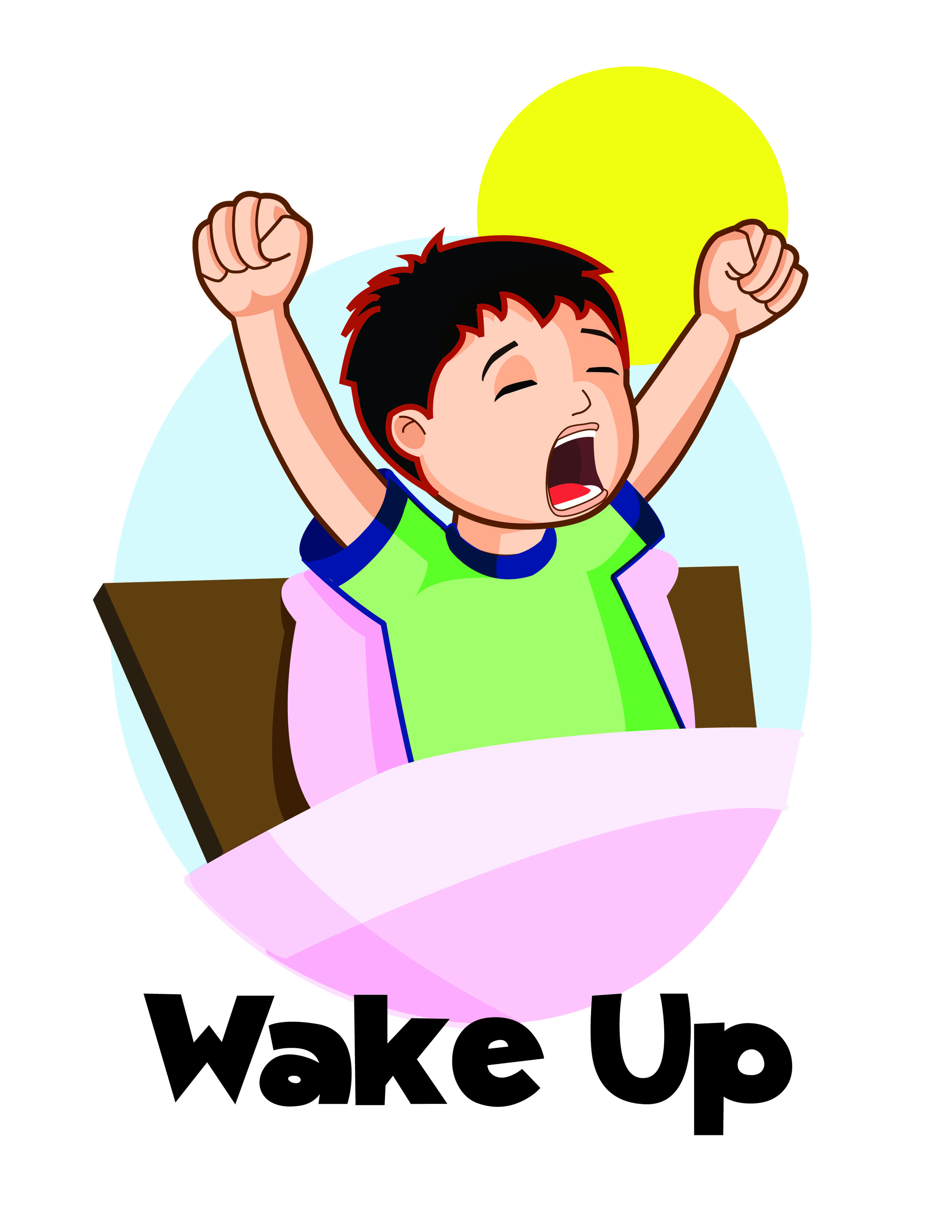 ... Boy waking up - Little bo